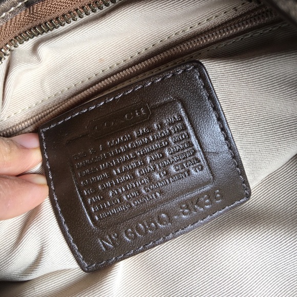 Coach Signature Shoulder Bag, Coach Fabric Bag - Picture 6 of 8